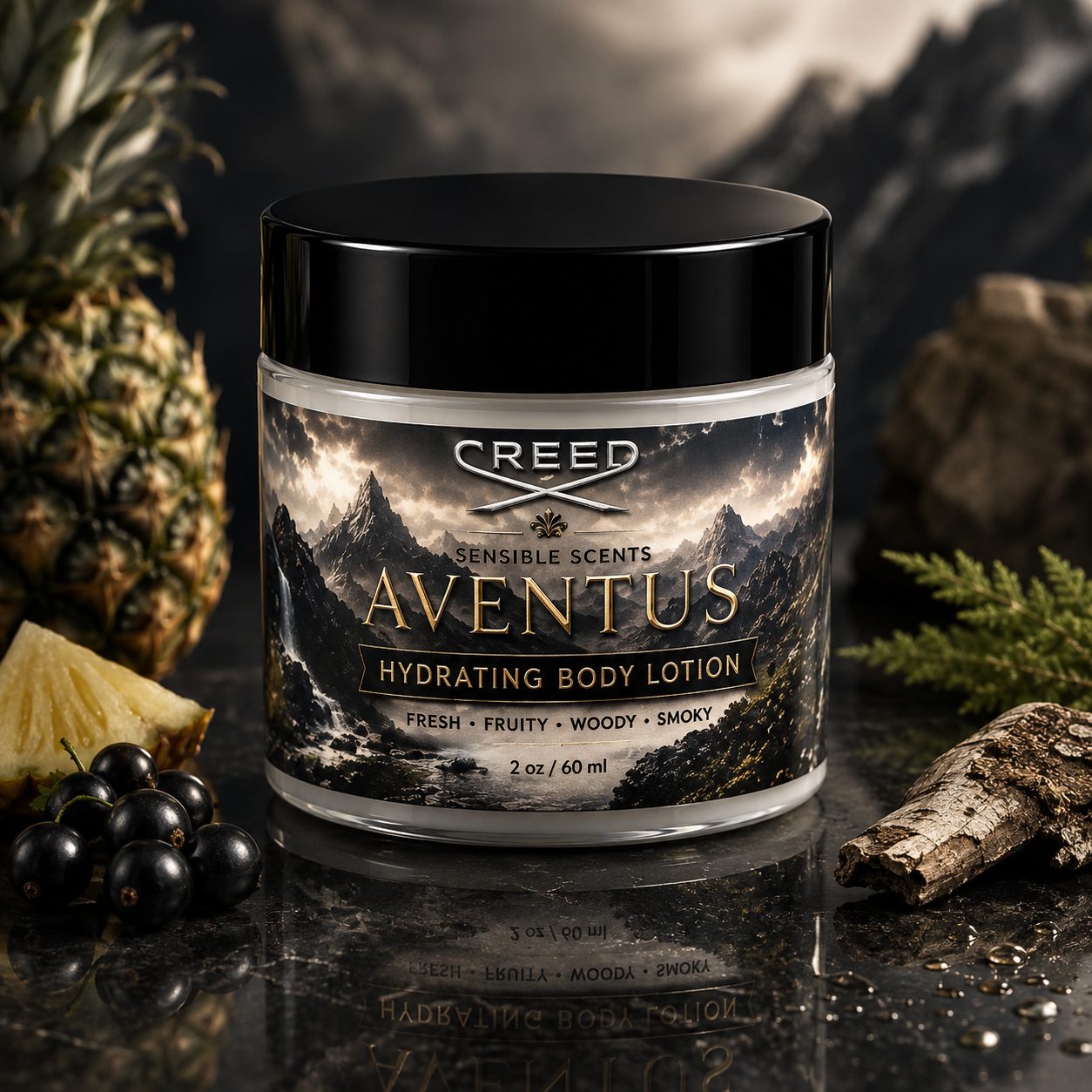 Sensible Scents Inspired Aventus 2oz Hydrating Lotion